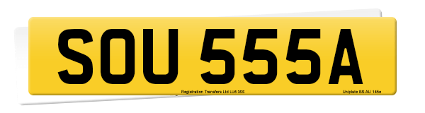 Registration number SOU 555A